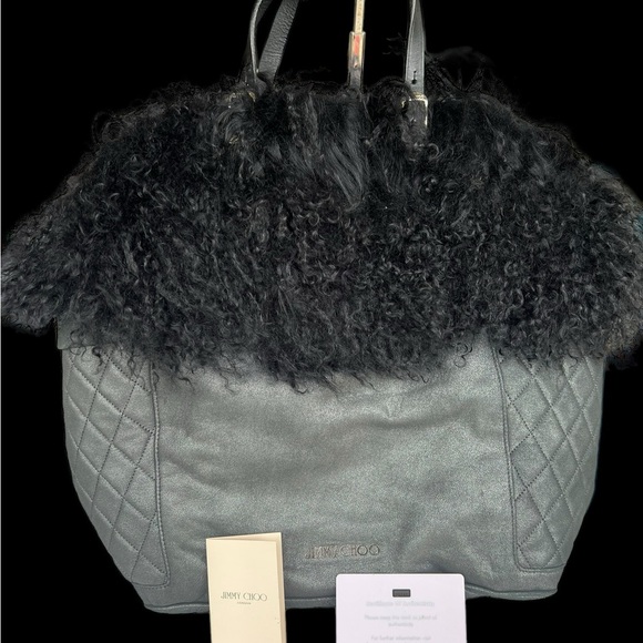 JIMMY CHOO (RARE) Mongolian Sheep Bag - Picture 1 of 15